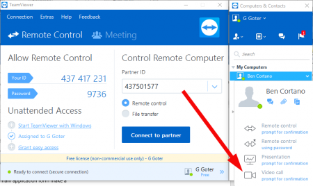 How to make video conference on TeamViewer