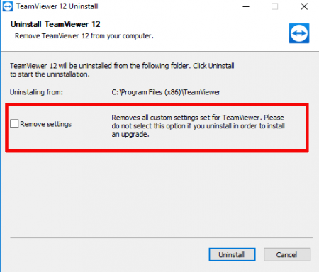 How to uninstall TeamViewer