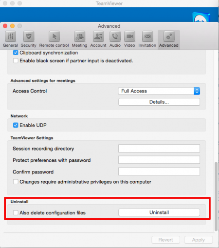 How to uninstall TeamViewer on Mac OS