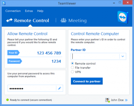 TeamViewer for Windows Vista